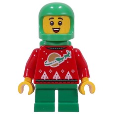 Elf - Red Torso, Green Legs, Space Helmet (fig-016883)