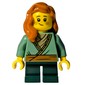 Elf, Sand Green Torso, Dark Green Legs, Dark Orange Hair