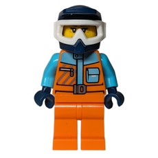 Arctic Explorer, Orange Suit, Helmet (fig-017039)
