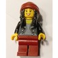 Black Torso, Dark Red Legs, Dark Red Beanie