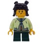 Kid, Yellowish Green Torso, Dark Green Legs, Black Hair