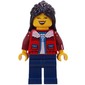 Mom, Red Torso, Dark Blue Legs, Black Hair