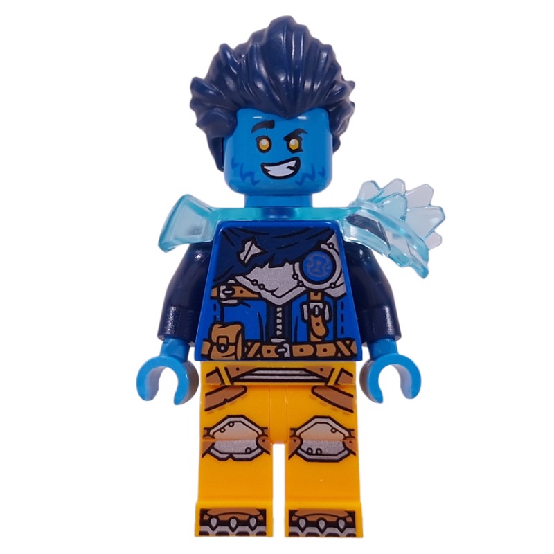 LEGO Set fig-017067 Logan, Trans-Light Blue Shoulder Armor