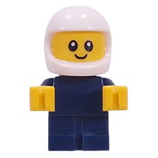 Baby, Racer, Dark Blue Body, White Helmet (fig-017086)