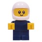 Baby, Racer, Dark Blue Body, White Helmet