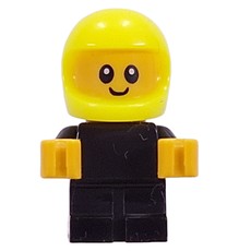 Baby, Racer, Black Body, Vibrant Yellow Helmet (fig-017087)