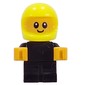 Baby, Racer, Black Body, Vibrant Yellow Helmet