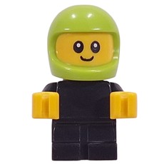 Baby, Racer, Black Body, Lime Helmet (fig-017089)