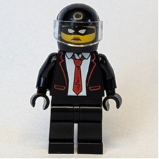 Criminal, Black Suit, Red Tie, Black Helmet (fig-017095)