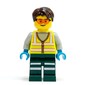 Technician, Vibrant Yellow Torso, Dark Green Legs, Dark Brown Hair
