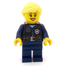Airport Security, Black Torso, Dark Blue Legs, Bright Light Yellow Hair (fig-017297)