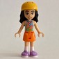 Liann, Colored Top, Orange Skirt, Helmet