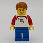 White Torso with Classic Space Fig, Blue Legs, Dark Orange Hair