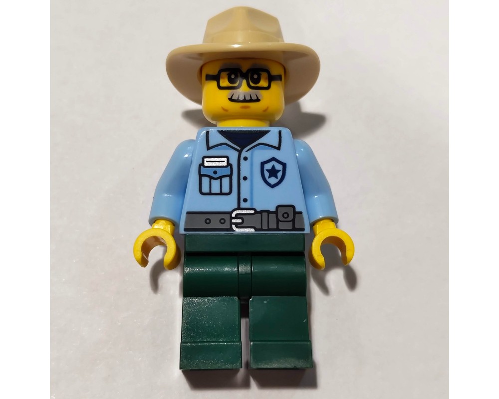 LEGO Set fig-017438 Ranger, Bright Light Blue Torso, Dark Green Legs ...