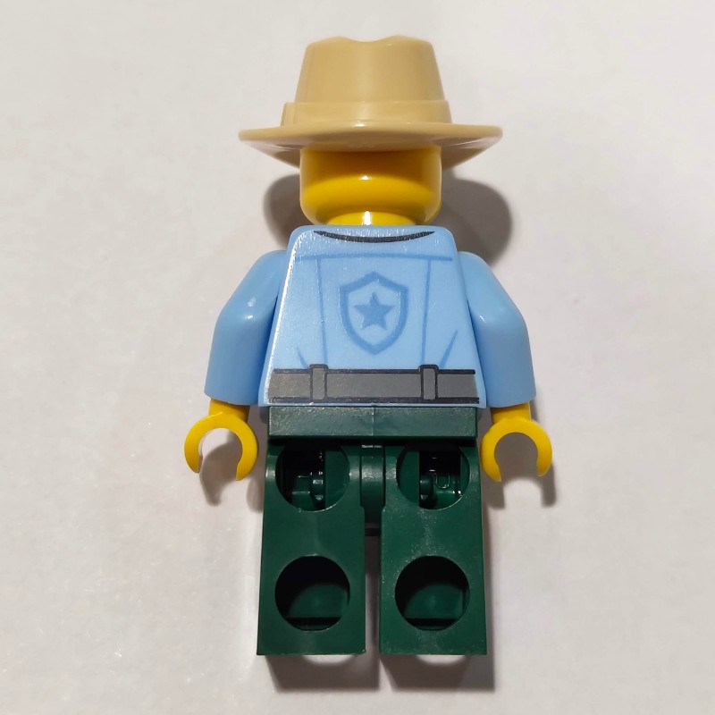 LEGO Set fig-017439 Ranger, Bright Light Blue Torso, Dark Green Legs ...