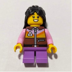 Kid, Reddish Brown Torso, Medium Lavender Legs, Black Hair (fig-017442)