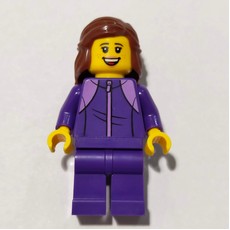 Hiker, Dark Purple Tracksuit, Reddish Brown Hair (fig-017445)