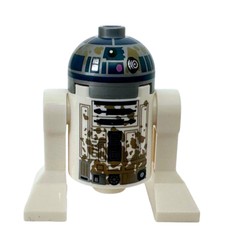 Astromech Droid, R2-D2, Flat Silver Dome, Mud Stains (fig-017489)