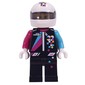 F1 ACADMEY Driver, Black Suit, White Helmet