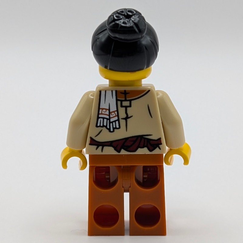 LEGO Set fig-017608 Tan Robes, Dark Orange Legs, Black Bun ...