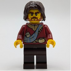 Dark Red Robes, Dark Brown Legs, Dark Brown Hair (fig-017612)