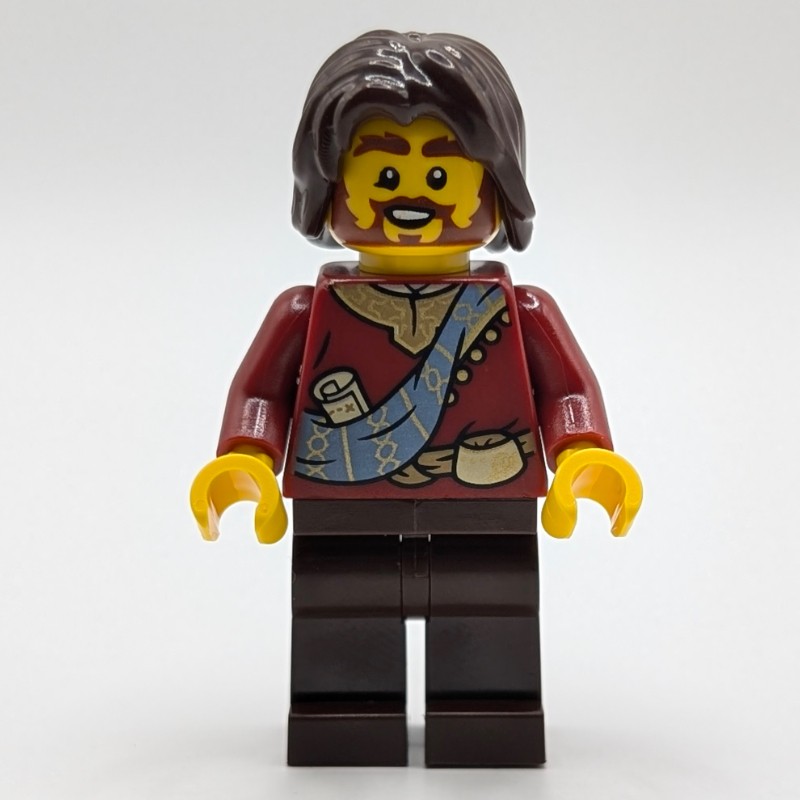 LEGO Set fig-017612 Dark Red Robes, Dark Brown Legs, Dark Brown Hair ...