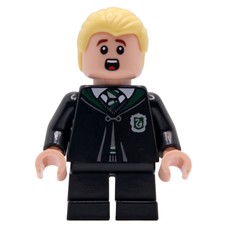 Draco Malfoy, Closed Long Slytherin Robe, Short Black Legs (fig-017723)