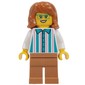 Ice Cream Server, White Shirt, Medium Nougat Legs, Dark Orange Hair