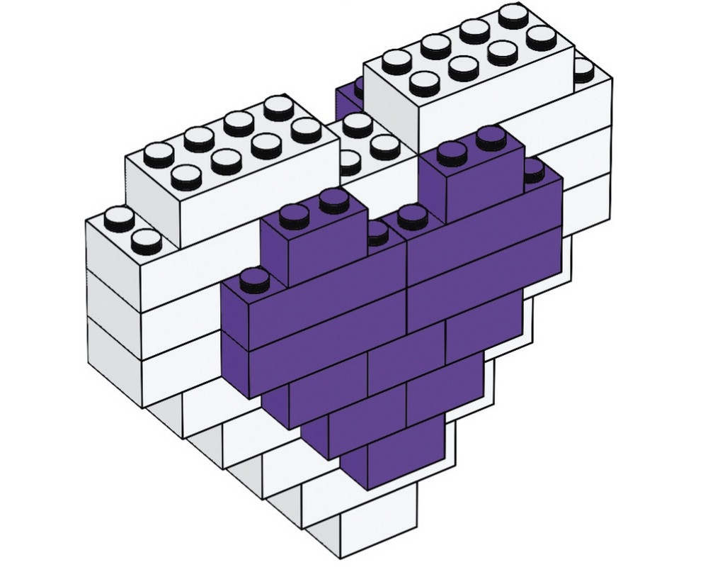 Lego heart online instructions