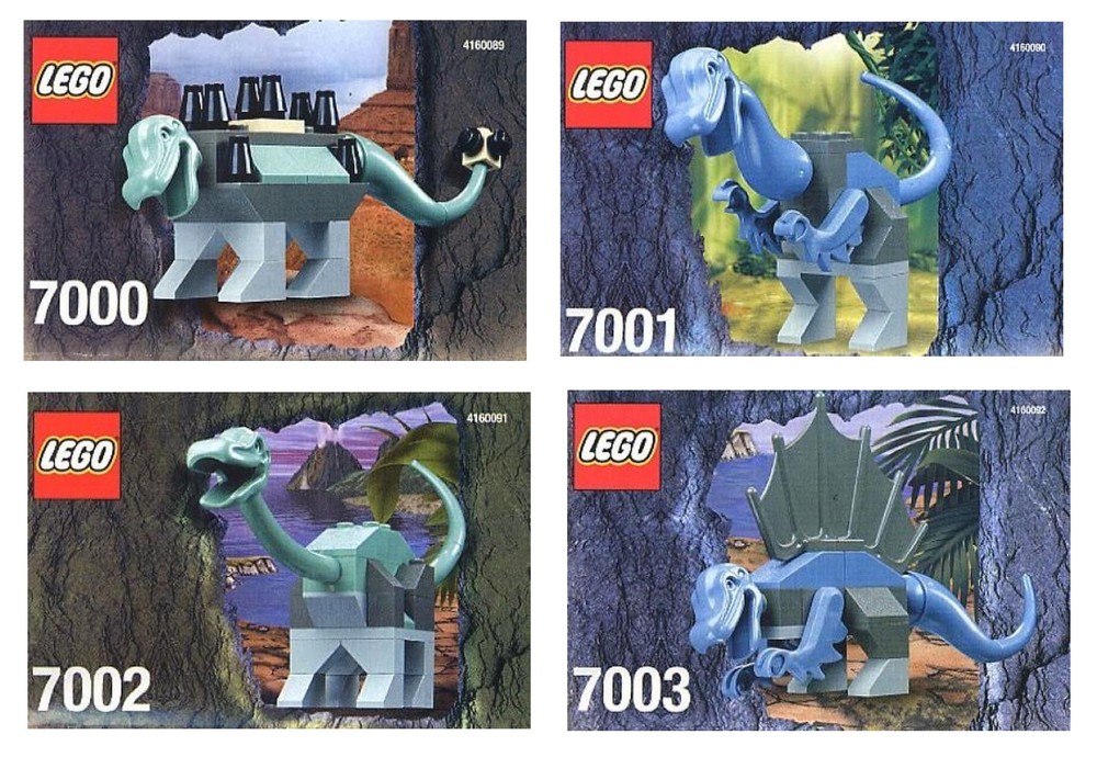 LEGO K70001 Dinosaurs Kit (2001 Dinosaurs) Rebrickable Build with LEGO
