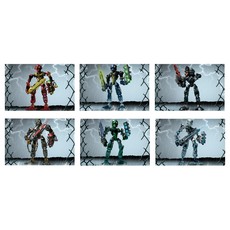 Toa Inika Collection (8727 8728 8729 8730 8731 8732) (set K8727-1)