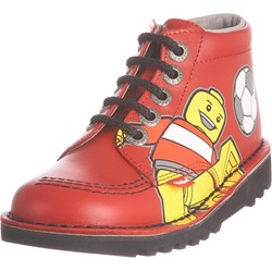 Kickers Kids Kick Hi LEGO Football Print Shoe - Red