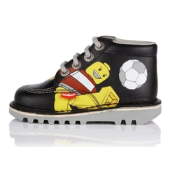 Kickers Kids Kick Hi LEGO Football Print Shoe - Black