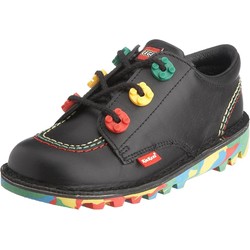 Kickers Junior Kick Lo LEGO Lace-Up Shoe - Black