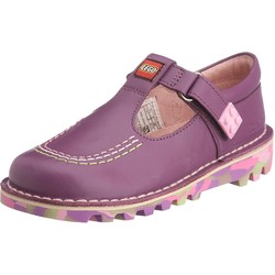 Kickers Kids Kick T Bar LEGO Casual Shoe - Purple