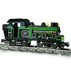 Large Train Engine Green