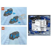 Small Train Engine with Tender Blue