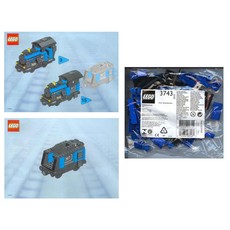 Small Train Engine with Tender Blue (set KT403-1)