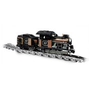 Small Train Engine with Tender Brown