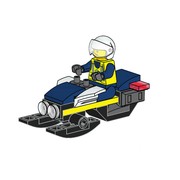 Police on Snowmobile