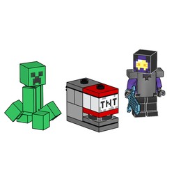 Realm Raider with Creeper and TNT Launcher