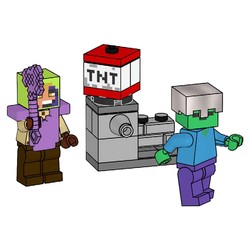Hero, Zombie and TNT Launcher