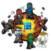 Ninjago Brick Night Light and Wall Decals - Sky Pirates