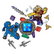 Ninjago Brick Night Light and Wall Decals - Jay