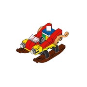 Rocket Sleigh Ornament