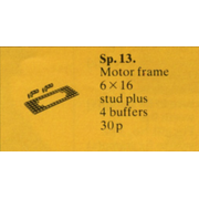 Train Motor Plate with Buffers