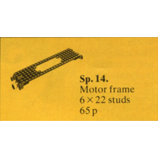 Train Motor Plate with Coupler (set Sp14-1)