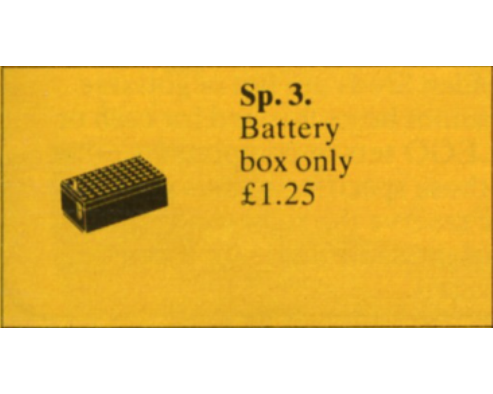 LEGO Set Sp31 4.5V Motor Battery Box (1977 Service Packs > Technic) Rebrickable Build with LEGO