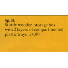 Wooden Storage Box (set SpB-1)