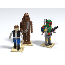 Star Wars Miniland Figures (Toy Fair 2011 Collector's Party) (set TOYFAIR2011-1)